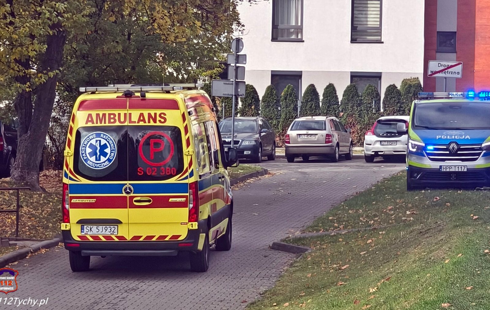 Interwencja na ulicy Kopernika / fot. 112Tychy.pl