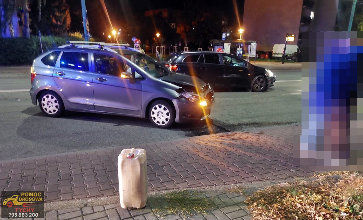Zdarzenie na ulicy Dmowskiego / fot. 112Tychy.pl