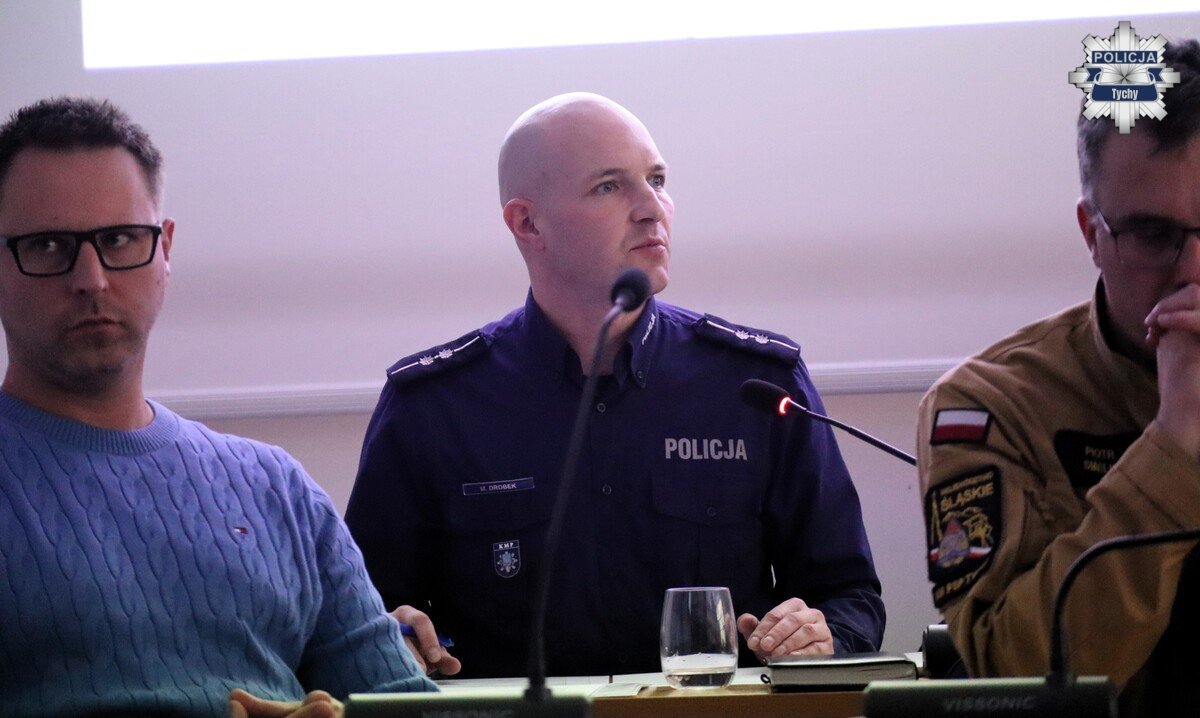 Spotkanie w Urzędzie Miasta Tychy / fot. Policja