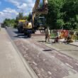 Likwidacja wyniesionego przejścia dla pieszych na Glince / fot. MZUiM Tychy
