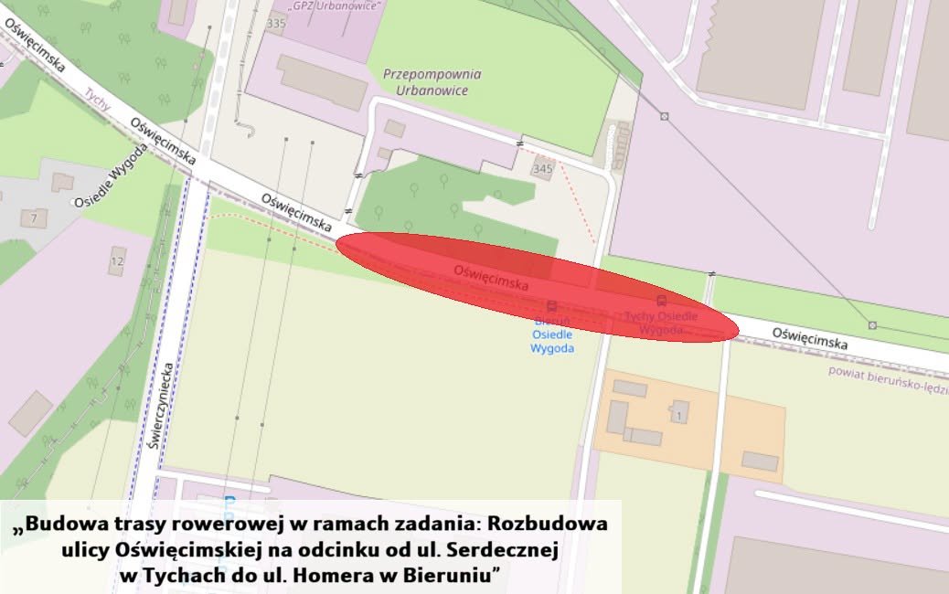 Rejon prac na ulicy Oświęcimskiej / fot. MZUIM Tychy