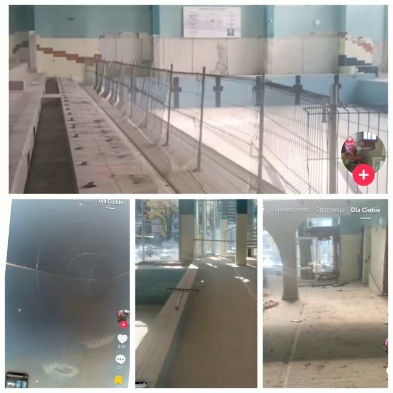 Wizyta na basenie miejskim / fot. Urbex_68/TikTok