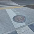 Prowadnica prowadząca przez studzienkę kanalizacyjną / fot. Tychy24.net